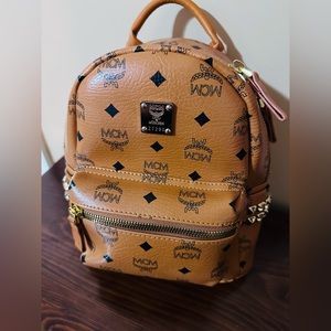 MCM Stark Side Studs Backpack in Visetos